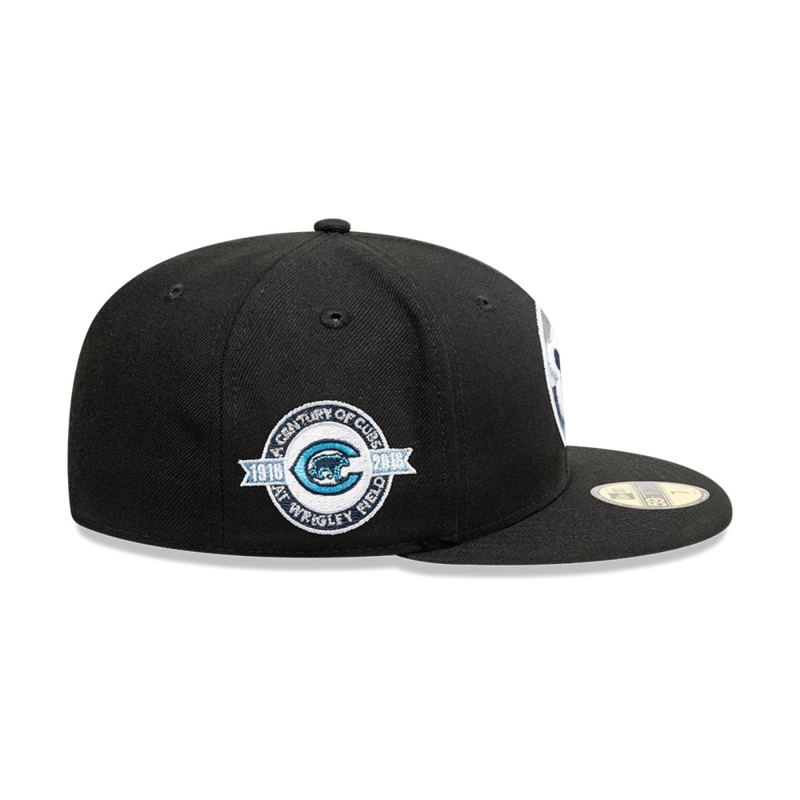 GORRA 59FIFTY  MLB CHICAGO CUBS PACK RACEWAY NEGRO - 4