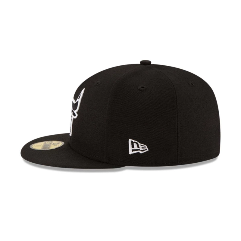 GORRA 59FIFTY CHICAGO BULLS NBA  CLASICOS NEGRO - 4