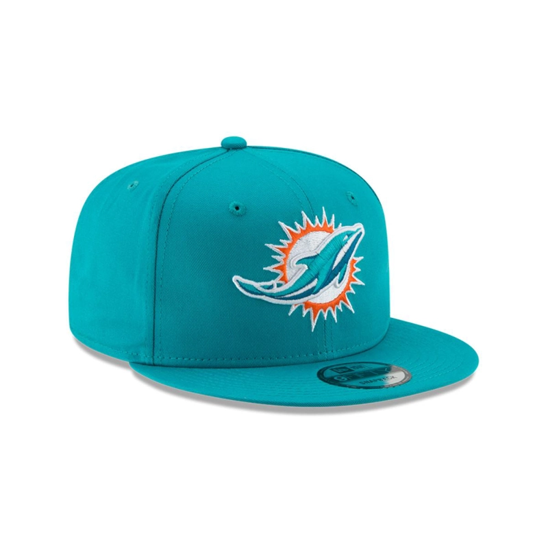 GORRA 9FIFTY MIAMI DOLPHINS NFL  CLASICOS TURQUESA - 2