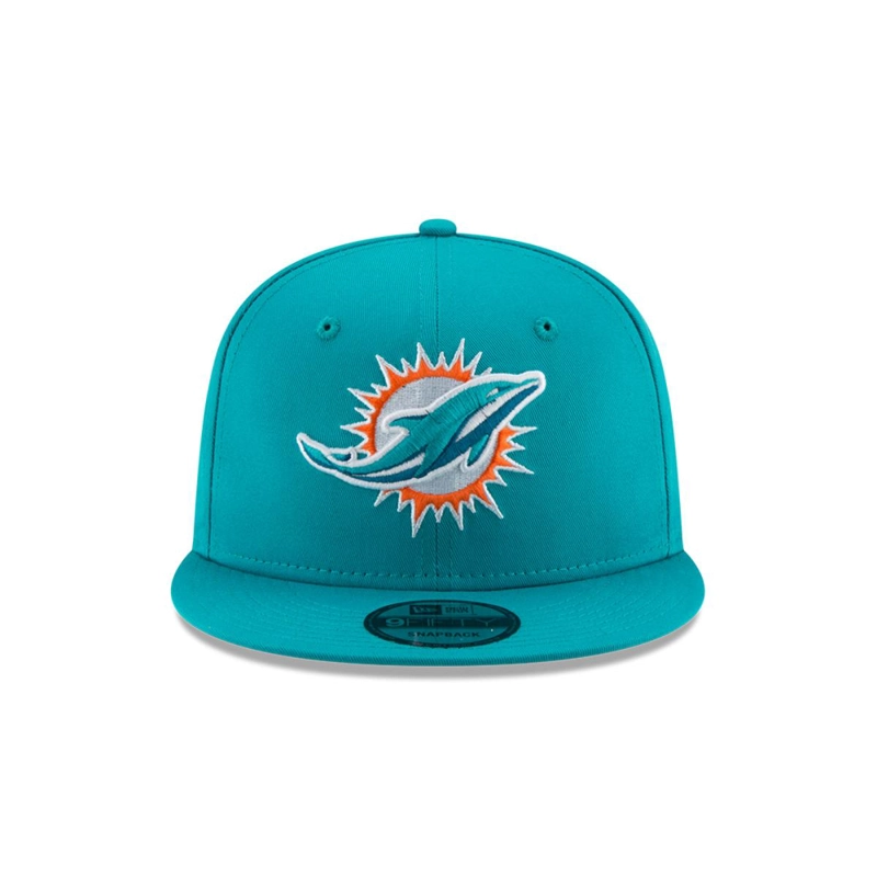 GORRA 9FIFTY MIAMI DOLPHINS NFL  CLASICOS TURQUESA - 3