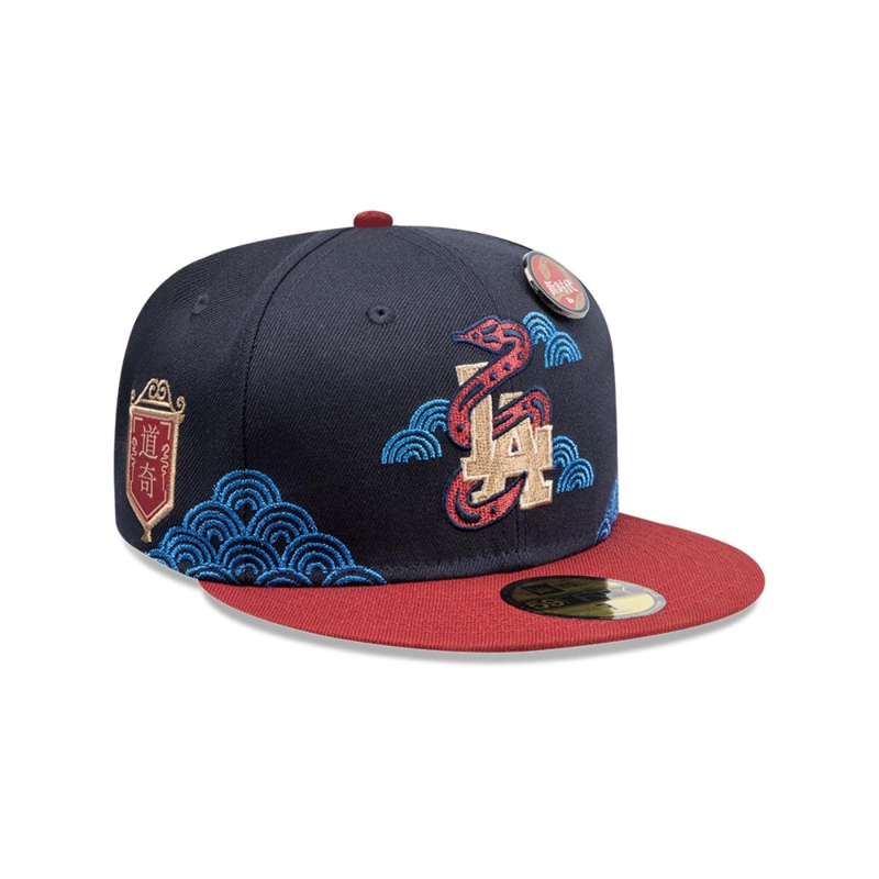 GORRA 59FIFTY LOS ANGELES DODGERS MLB LUNAR NEW YEAR NAVY - 2
