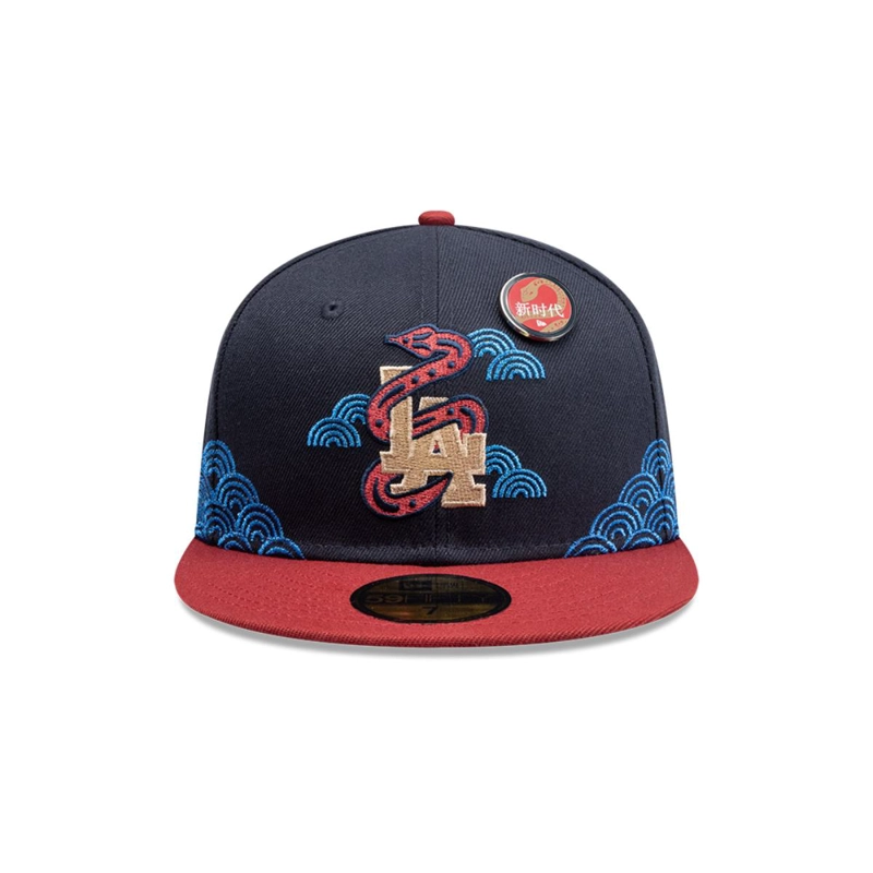 GORRA 59FIFTY LOS ANGELES DODGERS MLB LUNAR NEW YEAR NAVY - 3