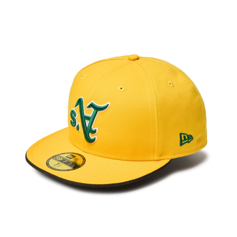 GORRA 59FIFTY OAKLAND ATHLETICS MLB UPSIDE DOWN AMARILLO - 1