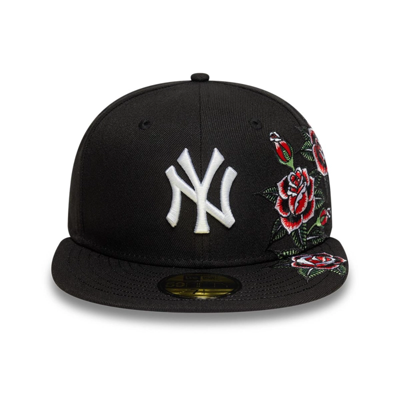 GORRA 59FIFTY NEW YORK YANKEES MLB ROSES BLACK - 3