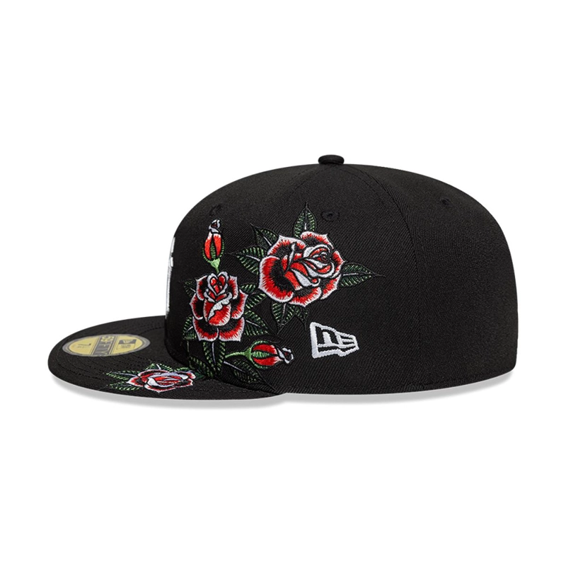 GORRA 59FIFTY NEW YORK YANKEES MLB ROSES BLACK - 4