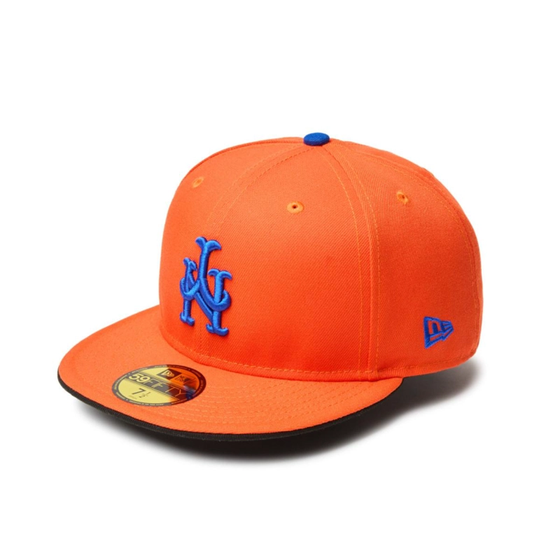 GORRA 59FIFTY NEW YORK METS MLB UPSIDE DOWN ORANGE - 1