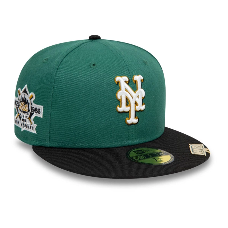 GORRA 59FIFTY NEW YORK METS MLB VISOR CLIP GREEN MED - 1