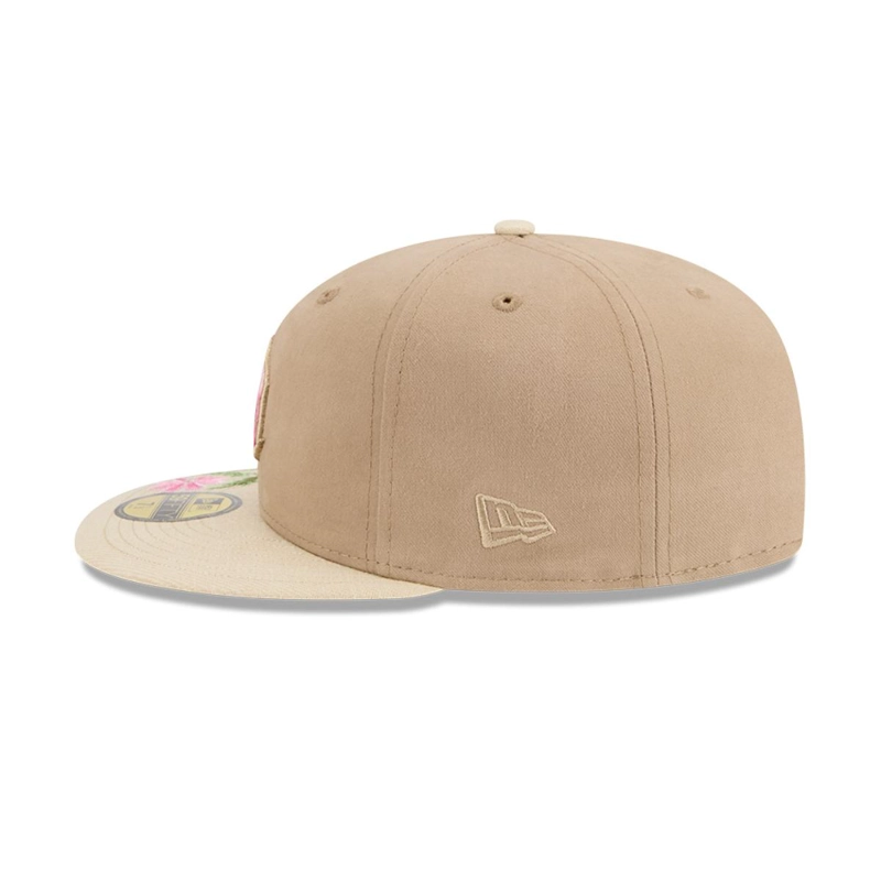 GORRA 59FIFTY SEATTLE MARINERS MLB HAND STITCHED BEIGE - 4