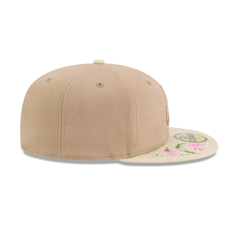 GORRA 59FIFTY SEATTLE MARINERS MLB HAND STITCHED BEIGE - 5