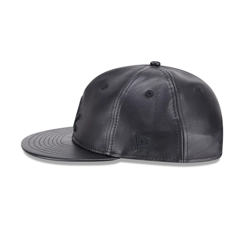 GORRA 9FIFTY MLB CHICAGO WHITE SOX GENUINE LEATHER BLACK - 4