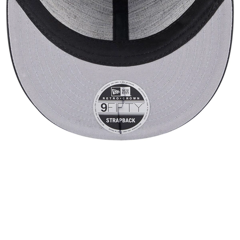 GORRA 9FIFTY MLB CHICAGO WHITE SOX GENUINE LEATHER BLACK - 7