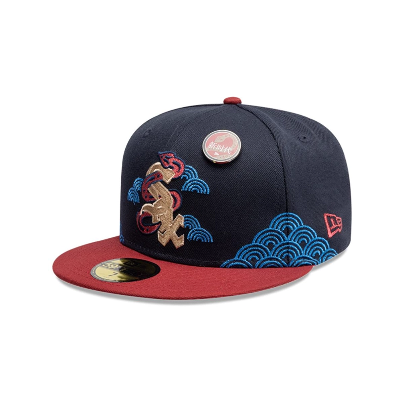 GORRA 59FIFTY CHICAGO WHITE SOX MLB LUNAR NEW YEAR 2025 AZUL - 1