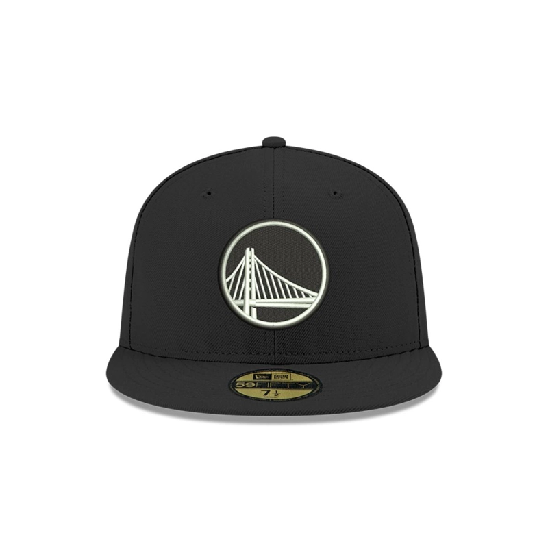 GORRA 59FIFTY GOLDEN STATE WARRIOR NBA  CLASICOS NEGRO - 3