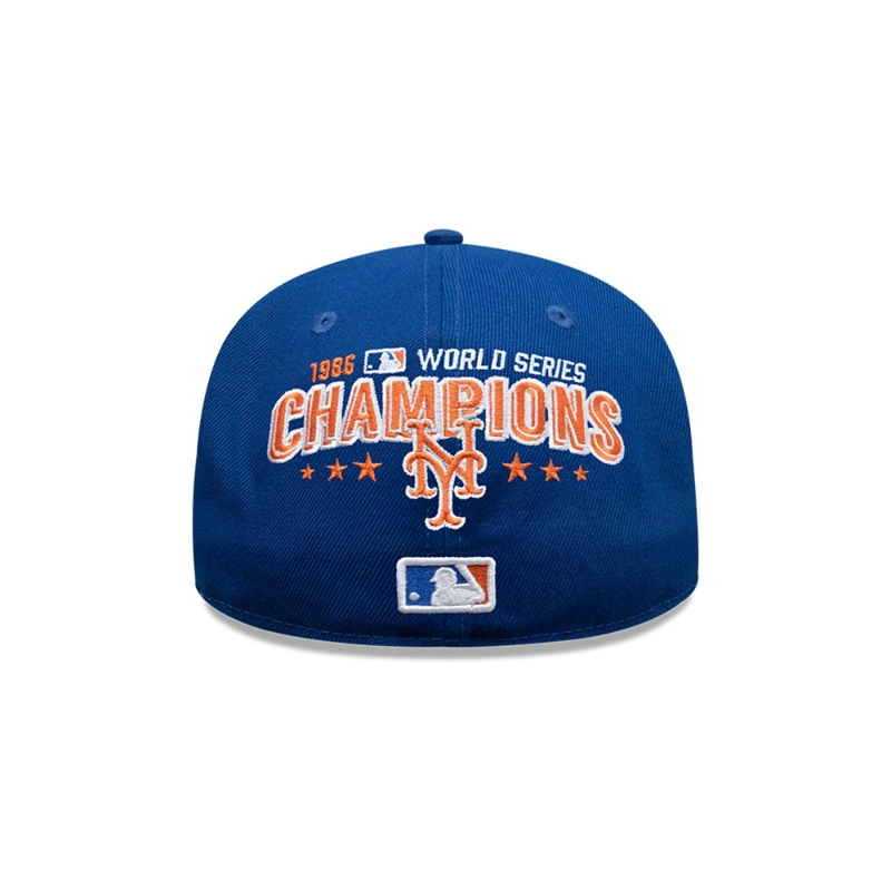 GORRA 59FIFTY NEW YORK METS MLB MANY PATCH AZUL - 5