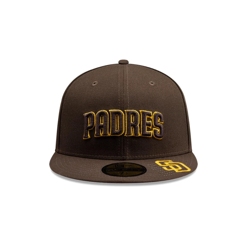 GORRA 59FIFTY SAN DIEGO PADRES MLB VISOR LOGO BLACK - 3