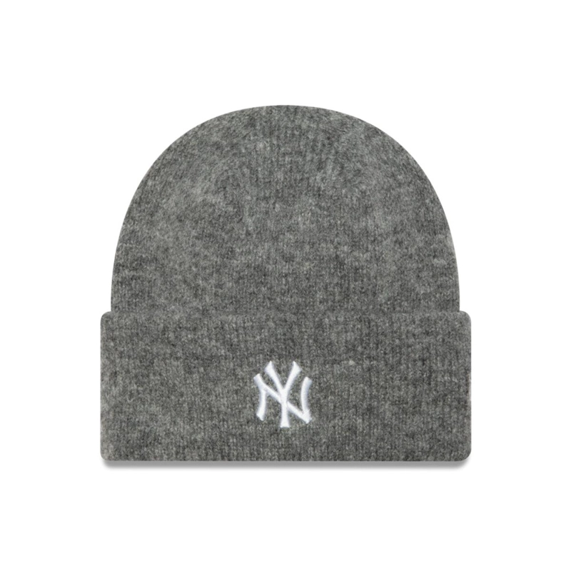 BEANIE NEW YORK YANKEES MLB WIDE CUFF BEANIE GREY WOMAN - 1