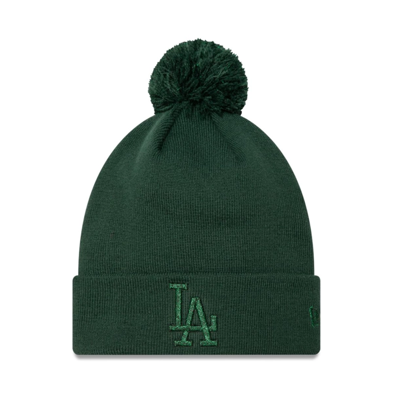 BEANIE LA MLB METALLIC BOBBLE BEAN GREEN WOMAN - 1
