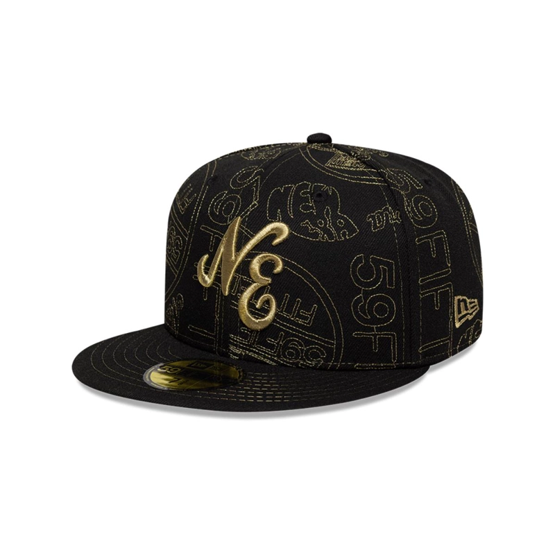 GORRA 59FIFTY NEW ERA BRAND 59FIFTY DAY BLACK - 1