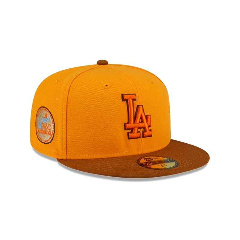 GORRA 59FIFTY LOS ANGELES DODGERS MLB DROP GOLD - 1