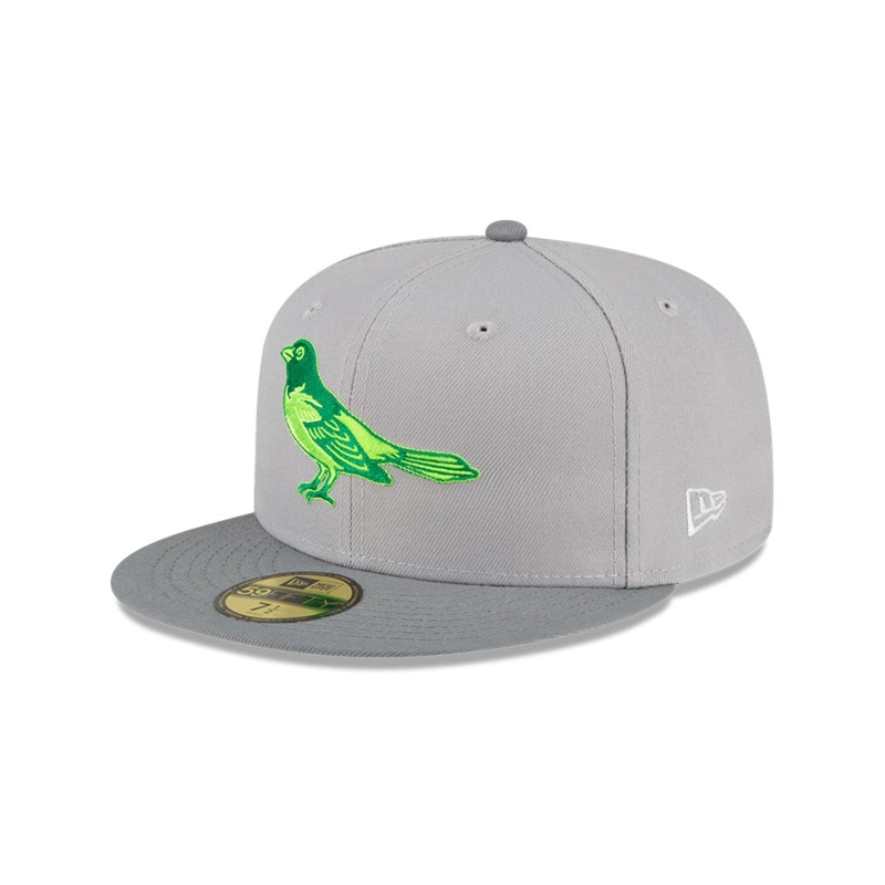 GORRA 59FIFTY BALTIMORE ORIOLES MLB DROP GRIS - 2