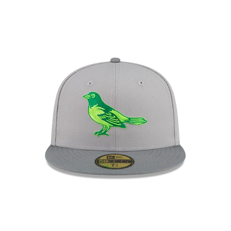GORRA 59FIFTY BALTIMORE ORIOLES MLB DROP GRIS - 3