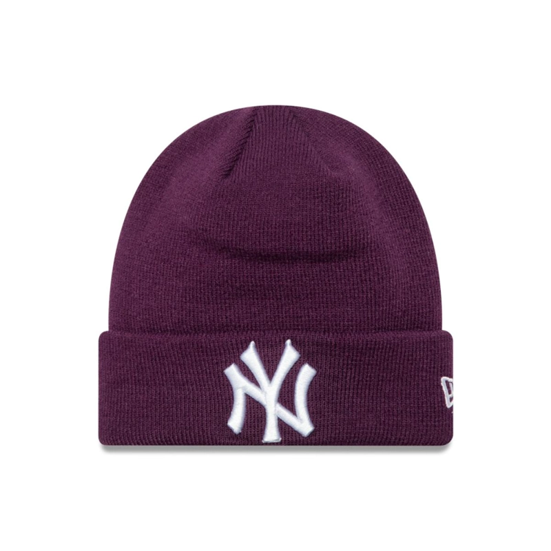 BEANIE NEW YORK YANKEES MLB LEAGUE ESSENTIALS MORADO KIDS - 1