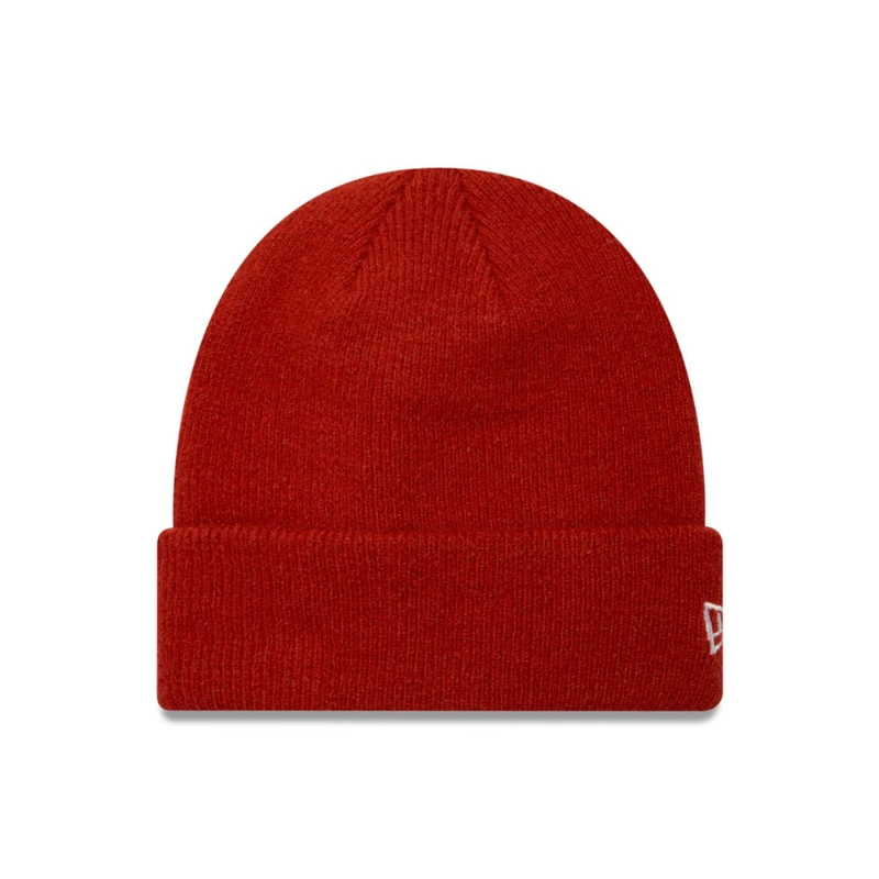 BEANIE NEW ERA MOHAIR BEANI RUST COPPER - 1