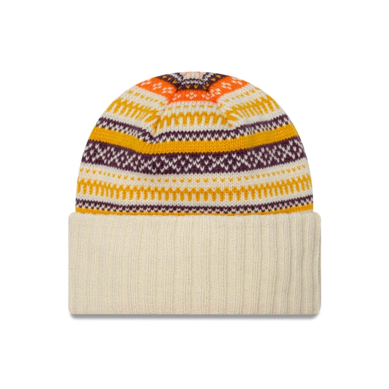 BEANIE NEW ERA FAIRISLE BEANIE LIGHT BEIGE WOMAN - 2