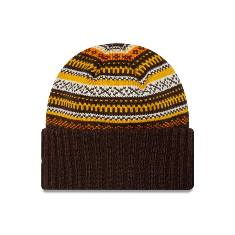 BEANIE  NEW ERA FAIRISLE BEANIE DARK BROWN WOMAN - 2