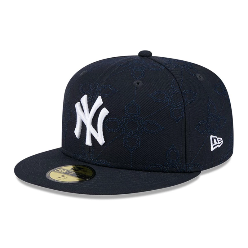 GORRA 59FIFTY NEW YORK YANKEES MLB OTC PATTERN NAVY - 1