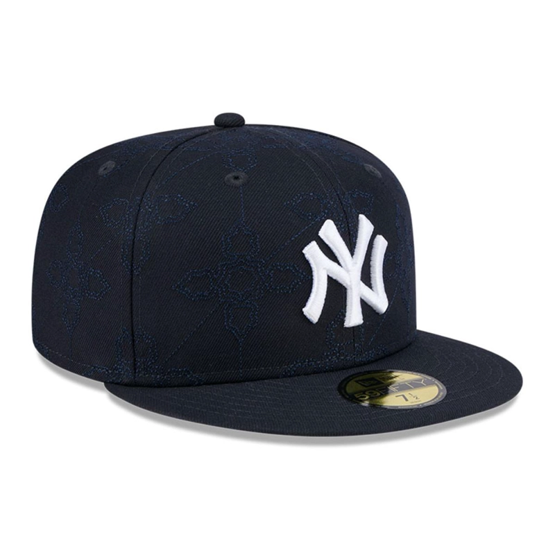 GORRA 59FIFTY NEW YORK YANKEES MLB OTC PATTERN NAVY - 2