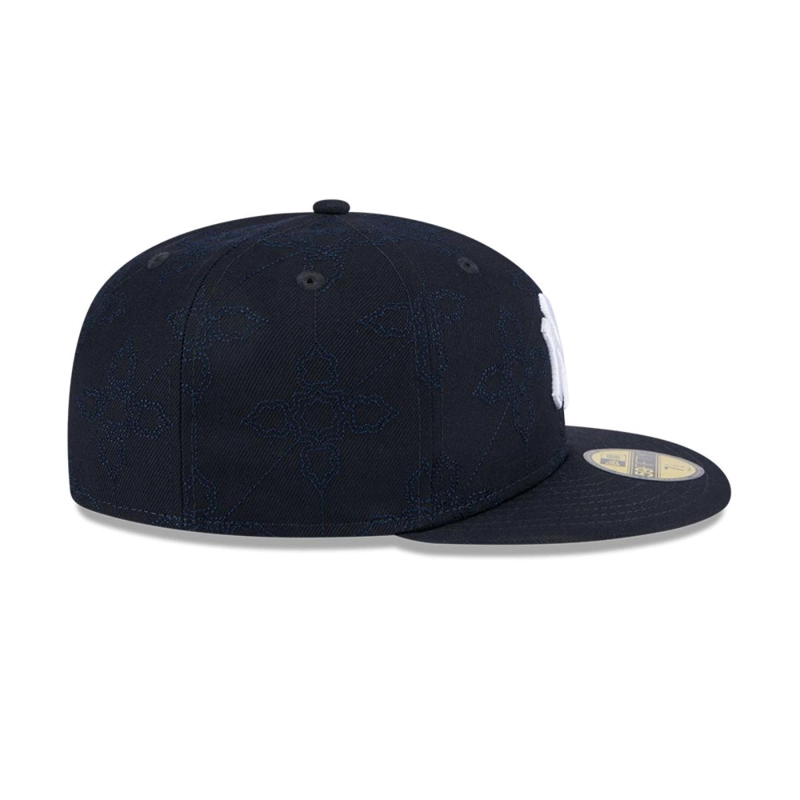 GORRA 59FIFTY NEW YORK YANKEES MLB OTC PATTERN NAVY - 4