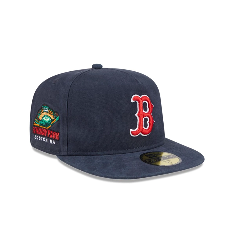 GORRA 59FIFTY BOSTON ROJO SOX MLB CHAMPIONSHIP SIDE FLAG AZUL - 2