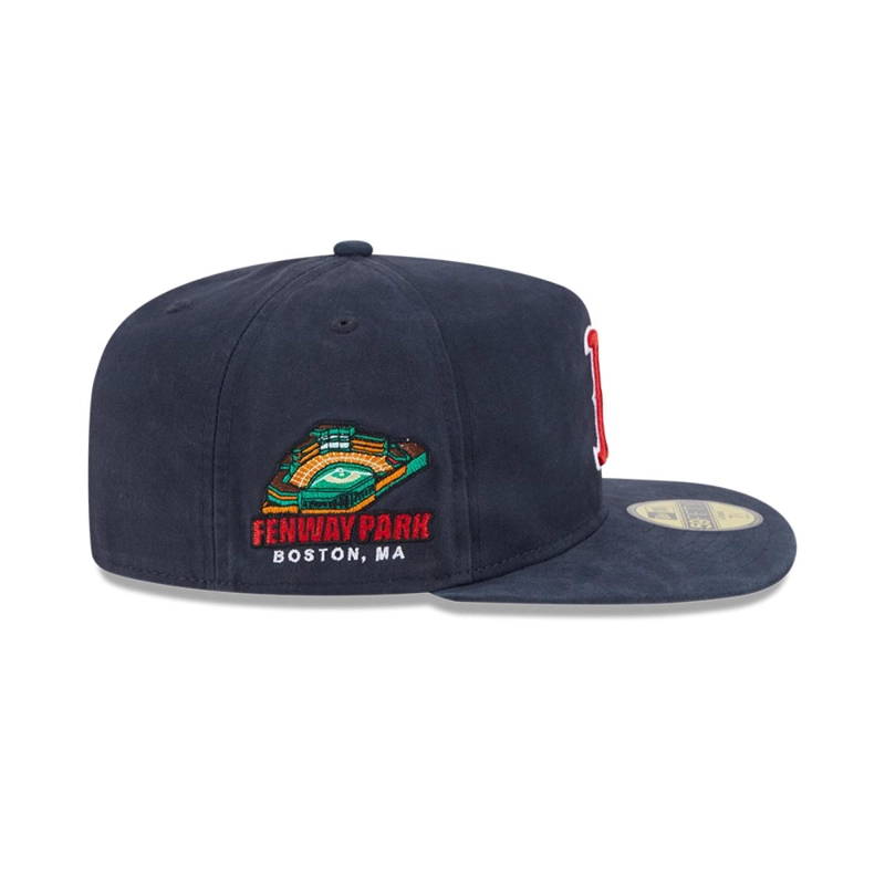 GORRA 59FIFTY BOSTON ROJO SOX MLB CHAMPIONSHIP SIDE FLAG AZUL - 5