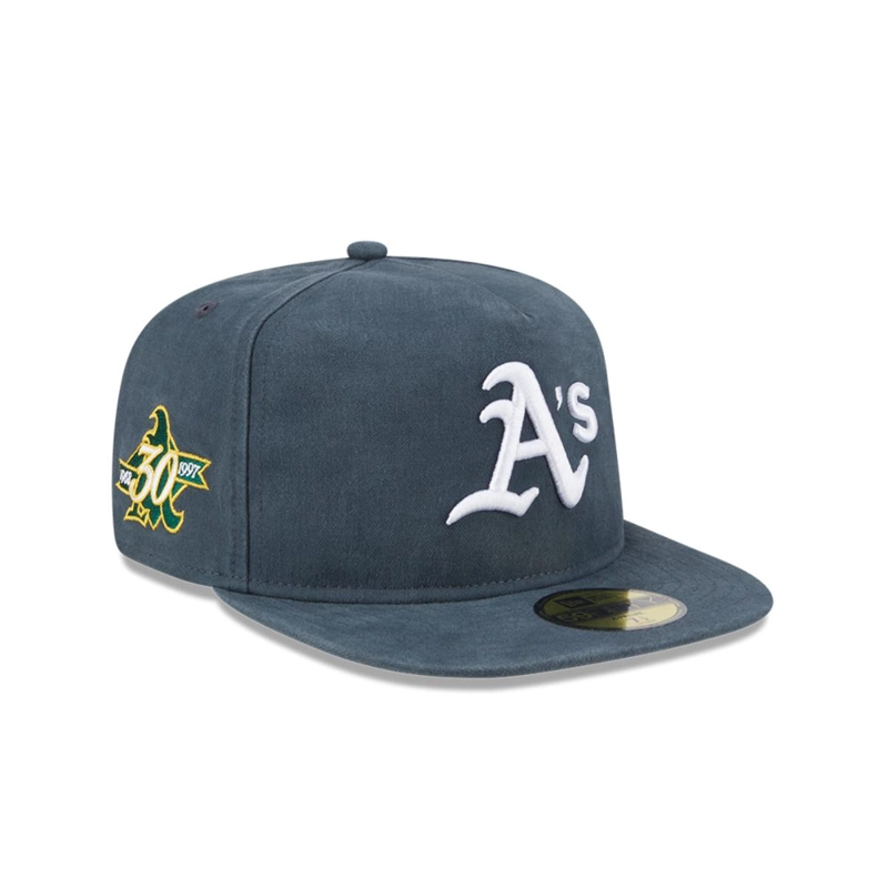 GORRA 59FIFTY OAKLAND ATHLETICS CHAMPIONSHIO SIDE FLAG BLUE - 2