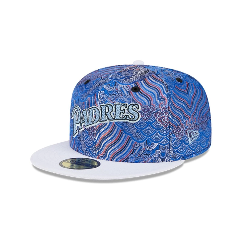 GORRA 59FIFTY MLB SAN DIEGO PADRES WAVE FILL AZUL - 1