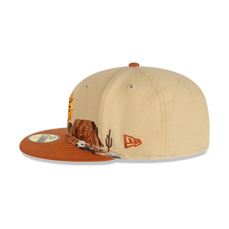 GORRO 59FIFTY NBA PHOENIX SUNS TEAM LANDSCAPE LIGHT BEIGE - 3
