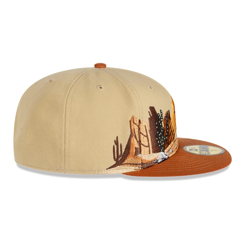GORRO 59FIFTY NBA PHOENIX SUNS TEAM LANDSCAPE LIGHT BEIGE - 4