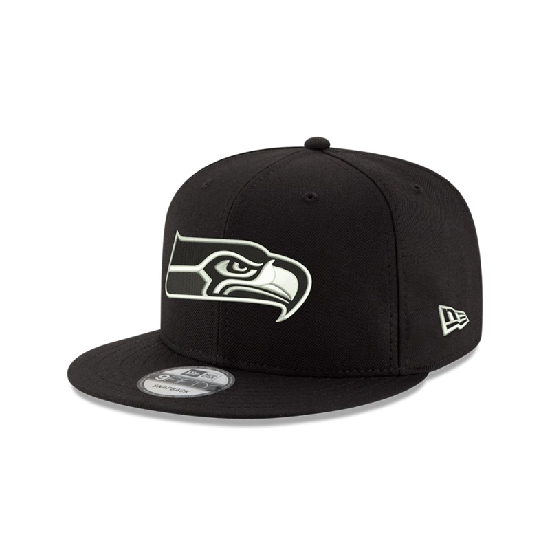 GORRA 9FIFTY SEATTLE SEAHAWKS NFL  CLASICOS BLACK - 1