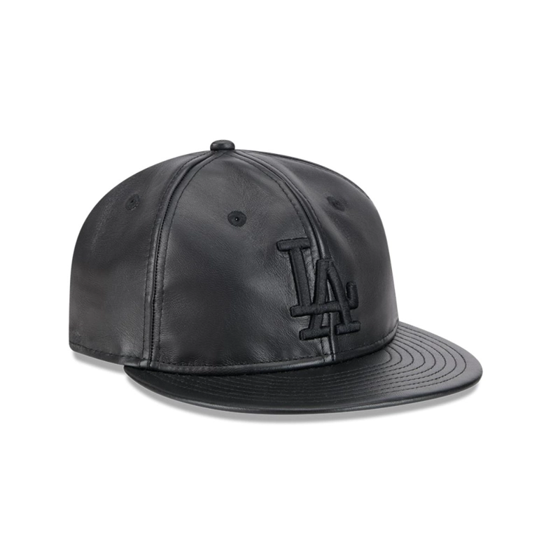 GORRA 9FIFTY MLB LOS ANGELES DODGERS GENUINE LEATHER BLACK - 2