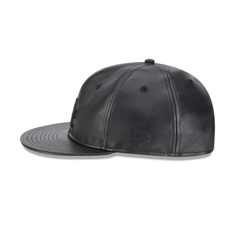 GORRA 9FIFTY MLB LOS ANGELES DODGERS GENUINE LEATHER BLACK - 4