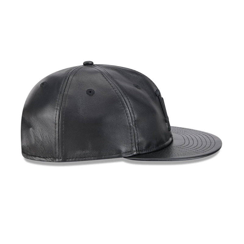 GORRA 9FIFTY MLB LOS ANGELES DODGERS GENUINE LEATHER BLACK - 5
