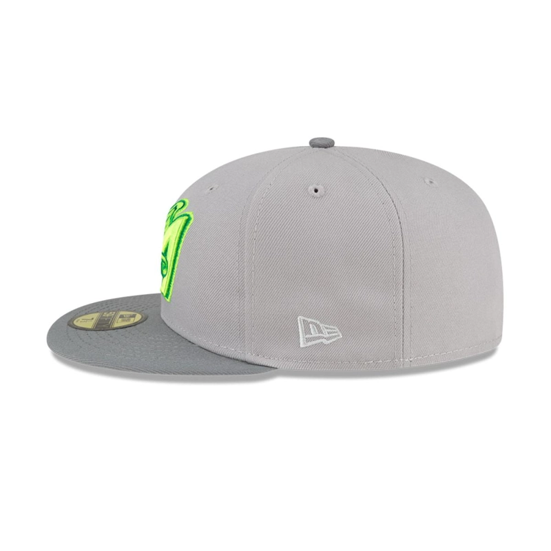 GORRA 59FIFTY ANAHEIM ANGELS MLB DROP GRIS - 4