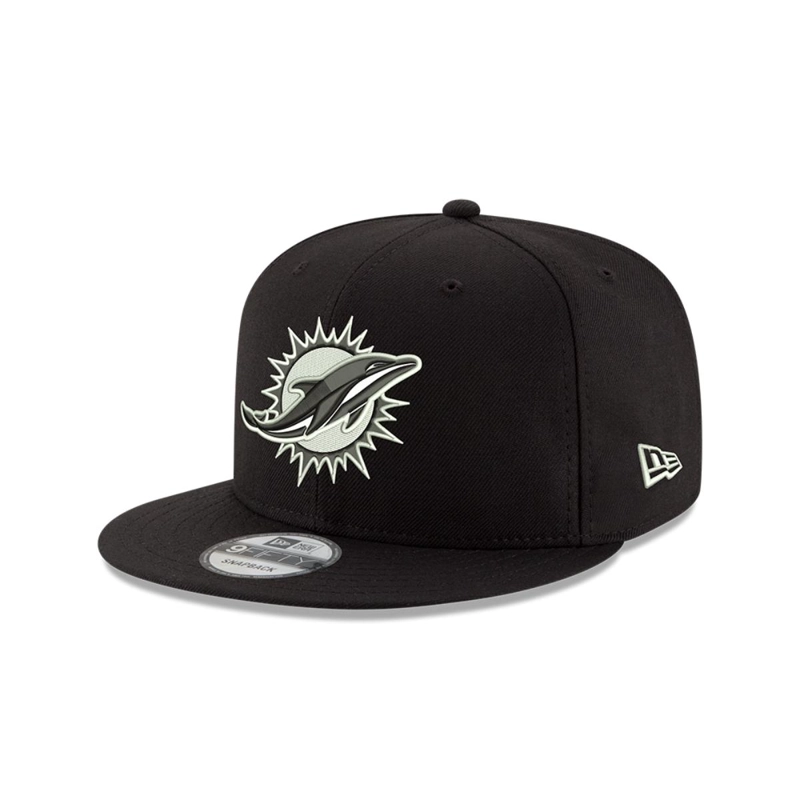 GORRA 9FIFTY MIAMI DOLPHINS NFL  CLASICOS BLACK - 1