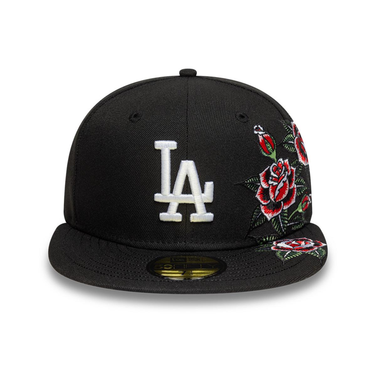 GORRA 59FIFTY LOS ANGELES DODGERS MLB ROSES BLACK - 3