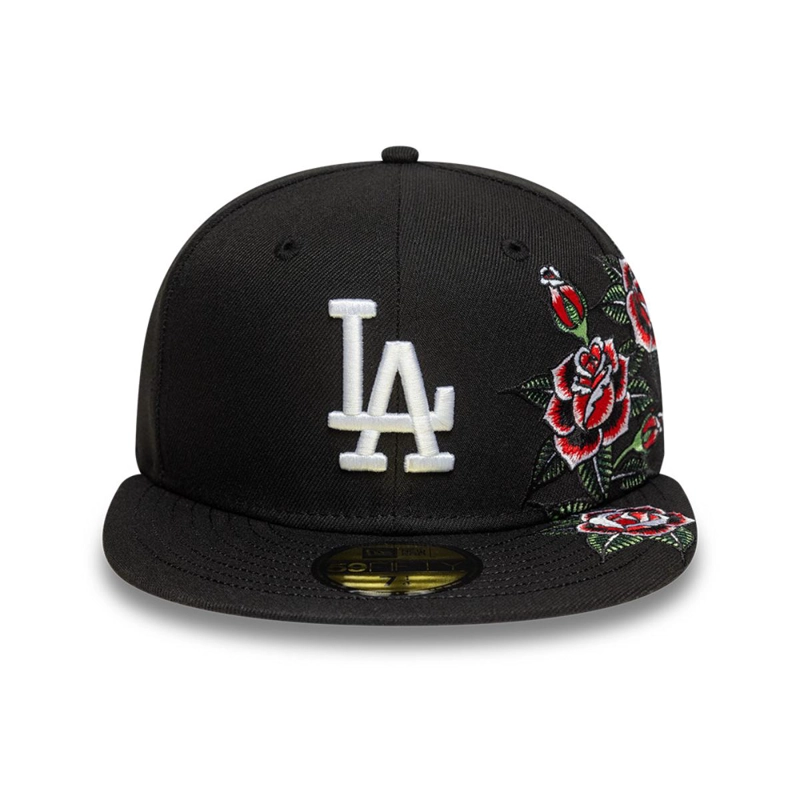 GORRA 59FIFTY LOS ANGELES DODGERS  MLB ROSES BLACK - 3