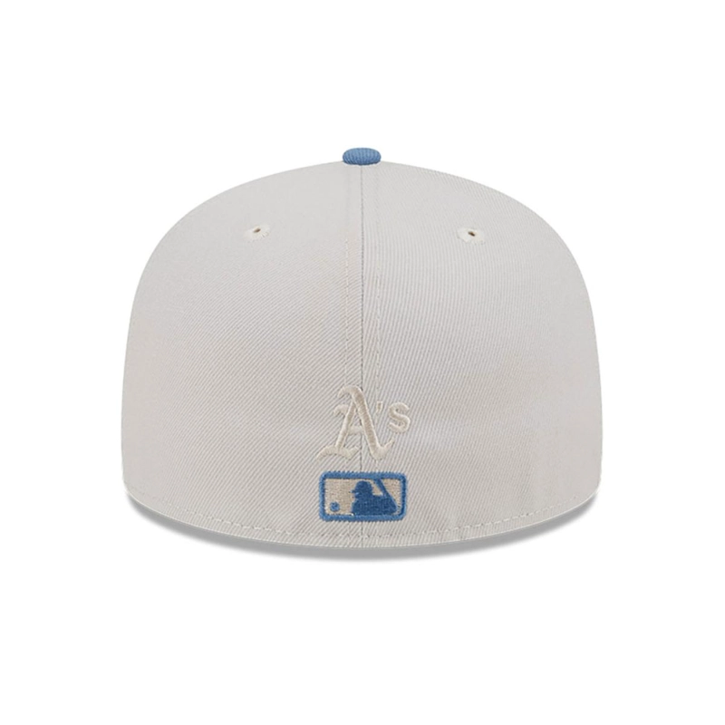 GORRA 59FIFTY OAKLAND ATHLETICS COLOR BRUSH CREMA - 4