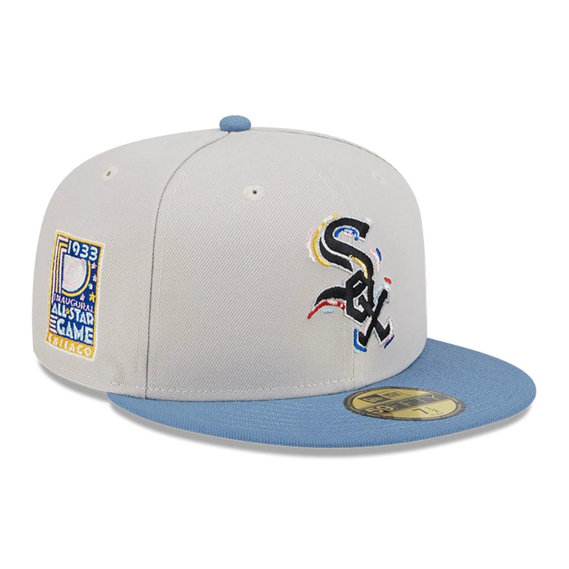 GORRA 59FIFTY CHICAGO BLANCO SOX COLOR BRUSH BEIGE - 1
