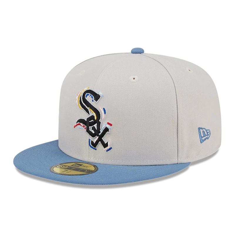 GORRA 59FIFTY CHICAGO BLANCO SOX COLOR BRUSH BEIGE - 2