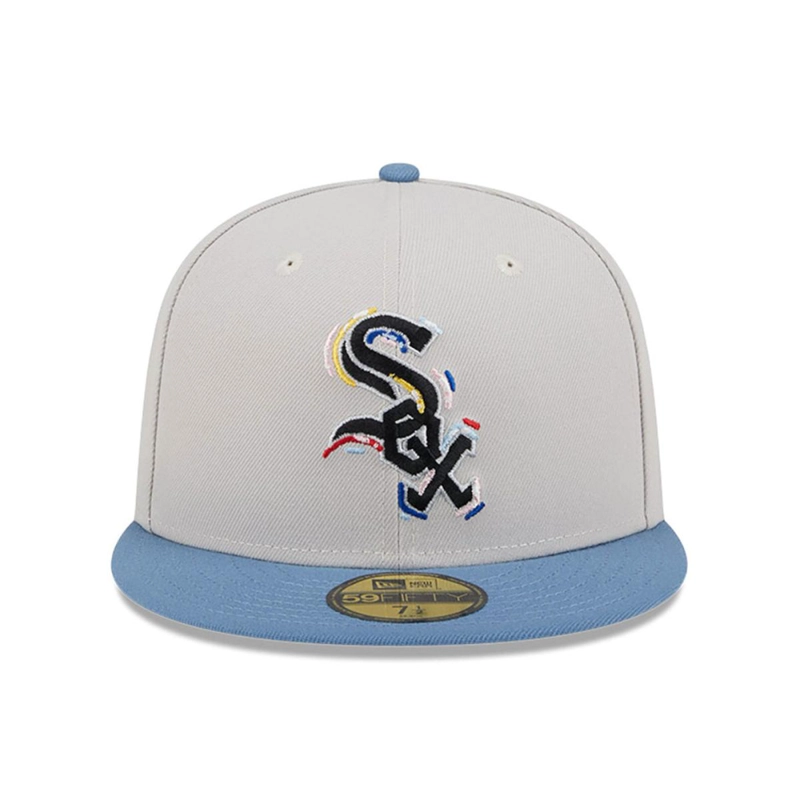 GORRA 59FIFTY CHICAGO BLANCO SOX COLOR BRUSH BEIGE - 9